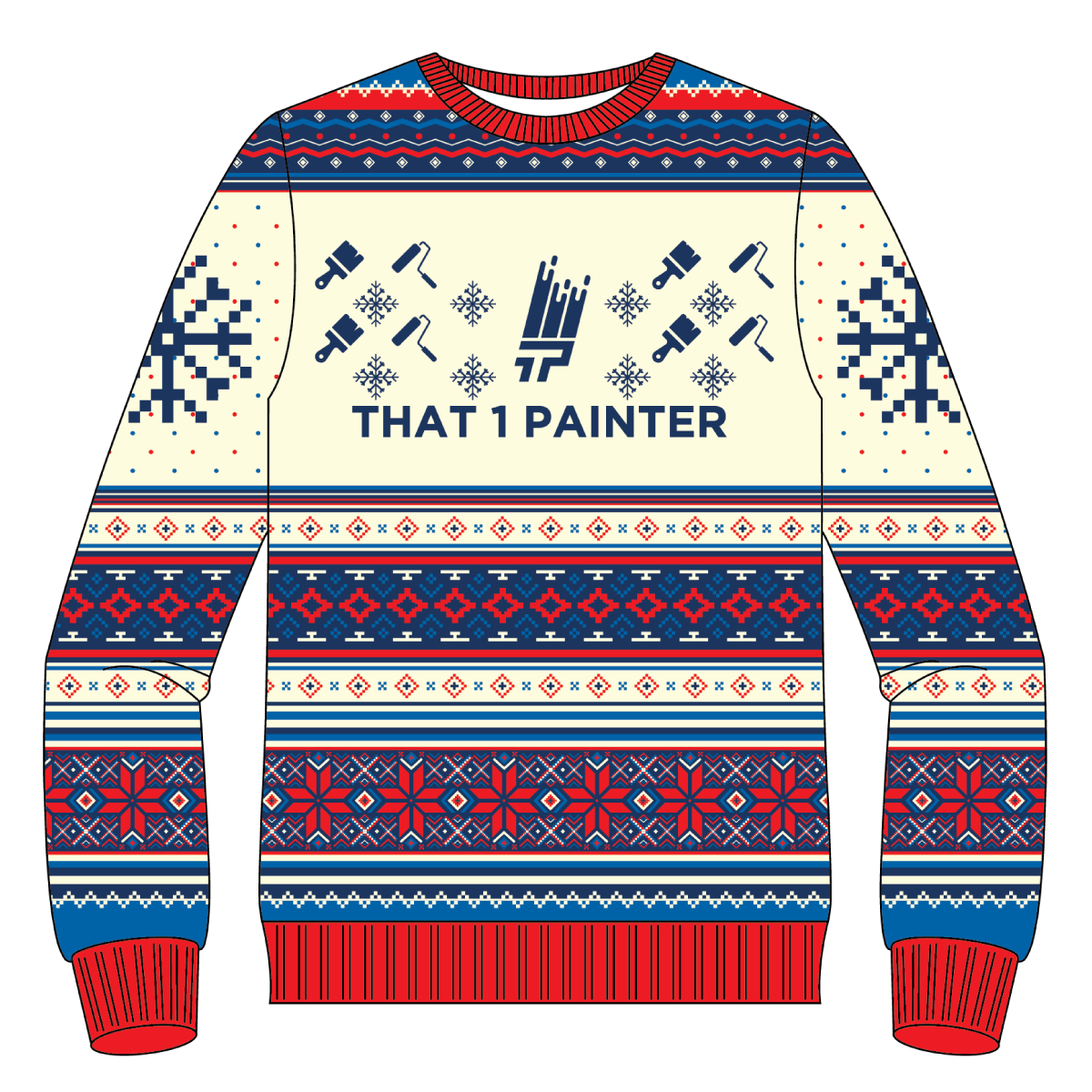 That 1 Painter Ugly Christmas Sweater